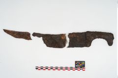 Etikett zu Eisenhiebmesser (NHMW-PRAE-002340)